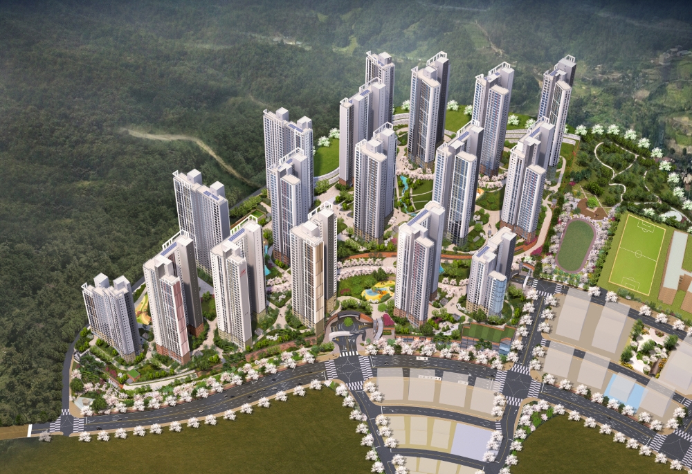 ‘힐스테이트 봉담 프라이드시티’ 조감도. / 사진=현대건설