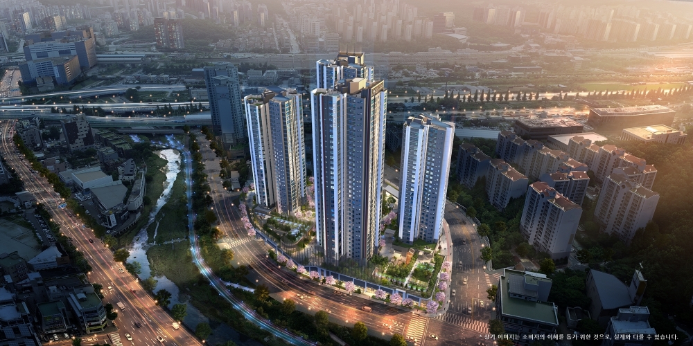 수지구청역 롯데캐슬 하이브 엘 조감도 / 사진제공=롯데건설