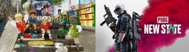 ▲(왼쪽부터) 펄어비스의 출시 예정작 ‘도깨비’ 화면, 배틀그라운드 출시 예정작 '뉴스테이트' 화면./ 자료=펄어비스, 크래프톤