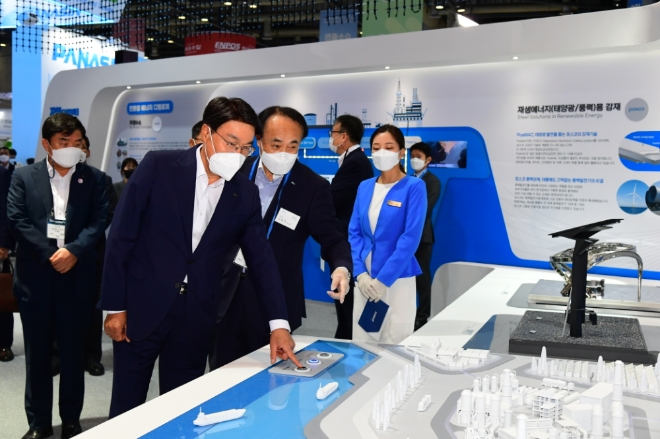 . 포스코그룹은 오는 11일까지 일산 킨텍스에서 열리는 '2021 수소모빌리티+쇼'에 참가한다. 사진=포스코그룹.