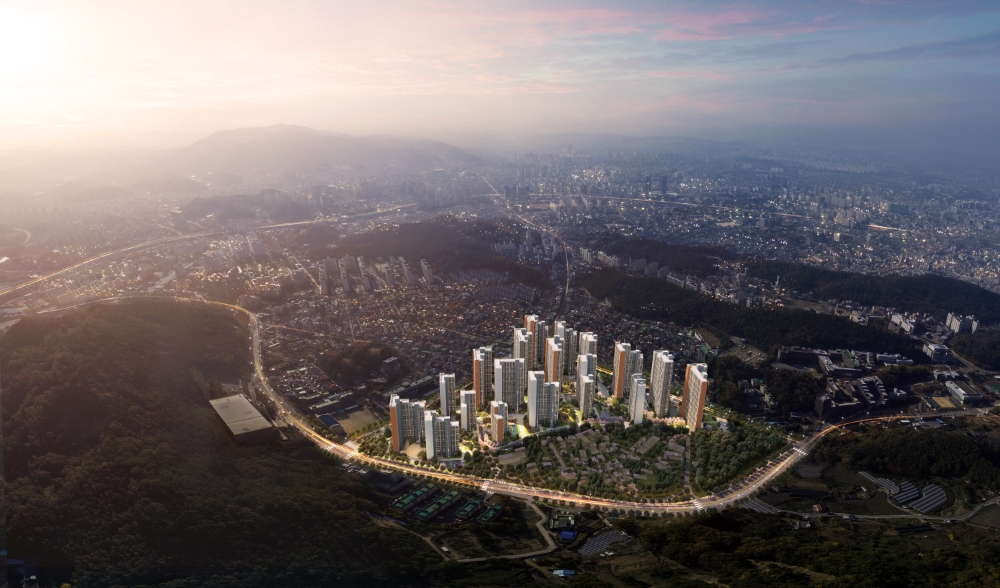 대전용운 e편한세상 에코포레 재건축정비사업 조감도. / 사진제공=한국토지신탁