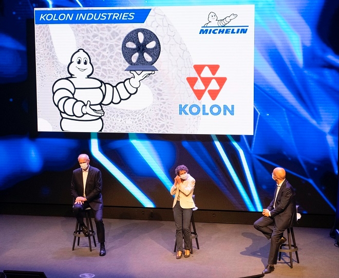 코오롱인더스트리, 미쉐린 우수공급업체 선정
