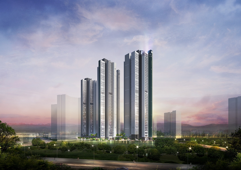 연희공원 푸르지오 라-끌레르 야경투시도 / 사진제공=대우건설