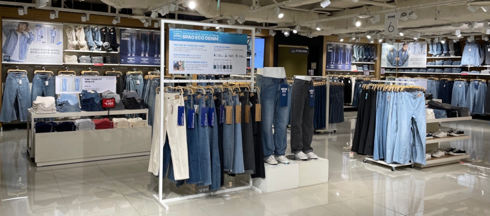 이랜드 스파오 에코 데님 매장 전경/사진제공=이랜드 스파오