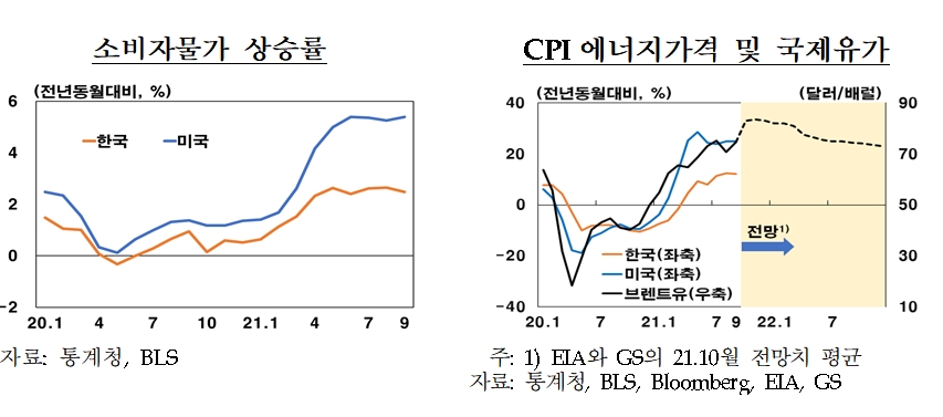 자료출처= 한국은행 출입기자단 온라인 워크숍 자료 '최근 우리 경제의 주요 이슈 점검(2021.10.25)' 중 갈무리