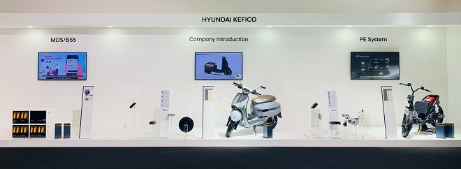 인도네시아 정부 주최 '인도네시아 미래 전기차 생태계' 행사에 서 현대케피코가 자사 제품을 전시했다. 제공=현대케피코.
