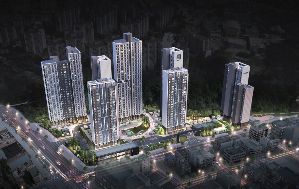 대전 하늘채 엘센트로 야경투시도