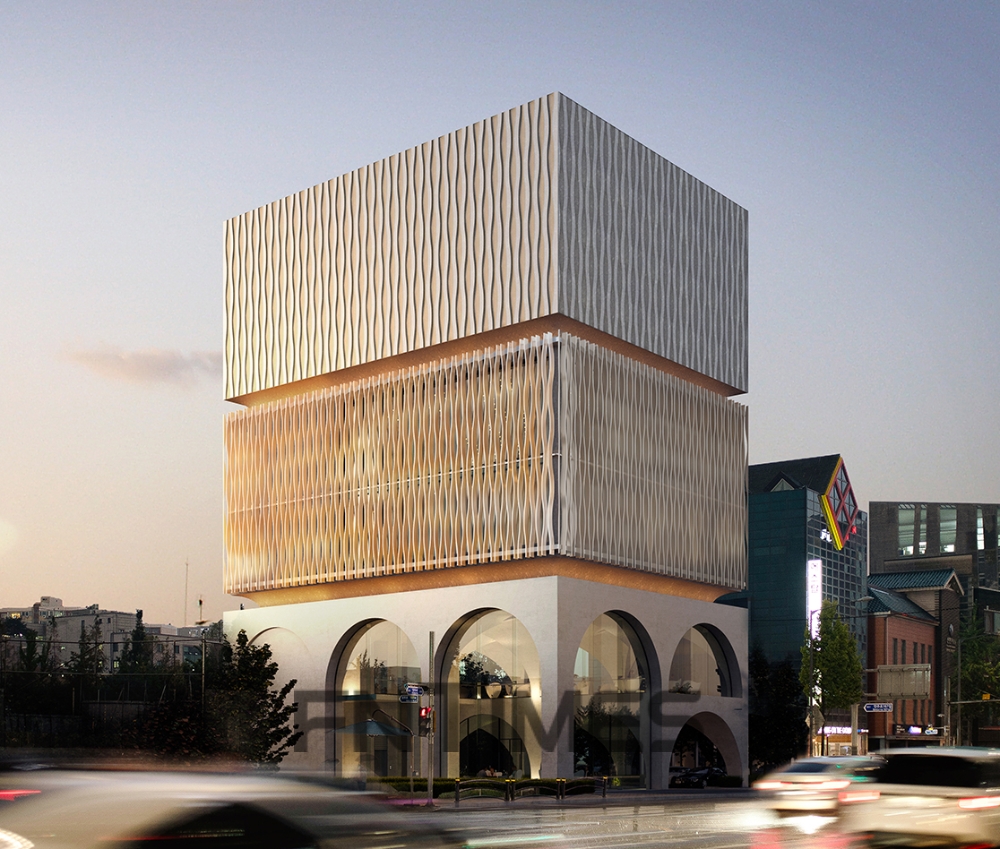 내년 7월 열릴 예정인 KB금융그룹 ‘압구정 플래그십 PB(개인 자산관리)센터’ 전경(조감도)./사진=KB금융그룹