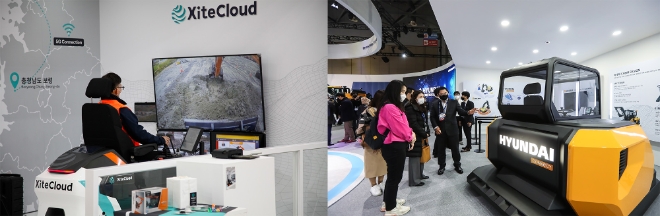 현대두산인프라코어(대표이사 조영철), 현대건설기계(대표이사 공기영)가 국토교통부 주최 ‘스마트건설 챌린지 2021’ 경연에서 수상하며 첨단 기술력을 입증했다. 사진=현대제뉴인.