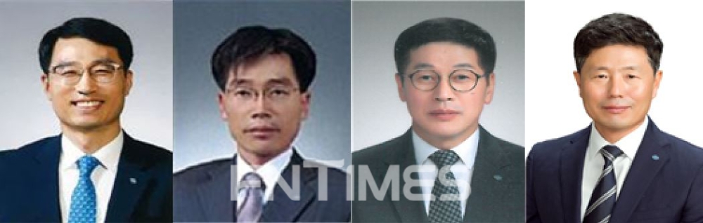 사진 왼쪽부터 Sh수협은행의 신임 정철균 개인그룹 부행장, 신임 송재영 기업그룹 부행장, 신임 김성수 여신지원그룹 부행장과 이번에 연임된 박종훈 정보통신기술(IT) 그룹 부행장./사진=한국금융신문