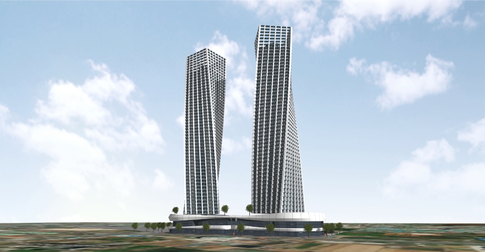 주거용 트위스트 건축물 투시도 / 사진제공=DL이앤씨