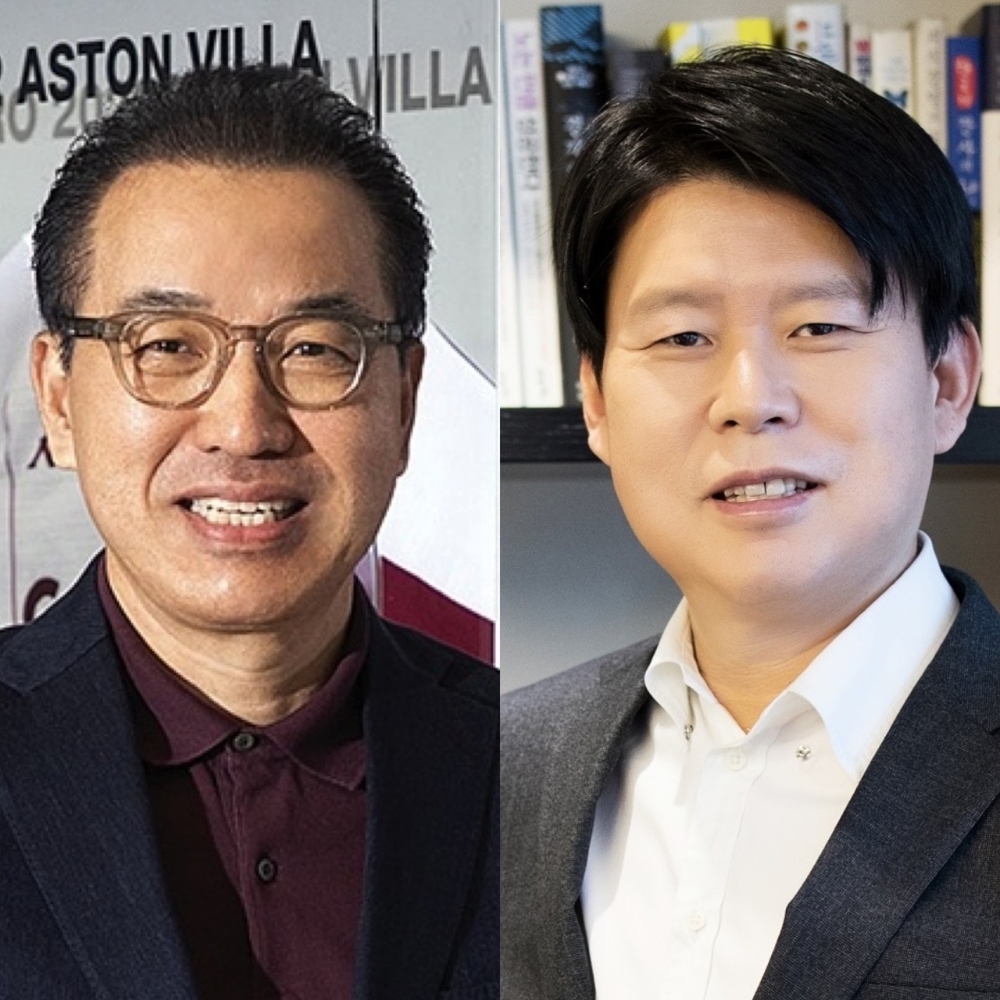 정준호 롯데쇼핑(주) 백화점사업부 대표 부사장(사진 왼쪽)과 손영식 신세계 대표이사(사진 오른쪽)./ 사진제공 = 한국금융DB