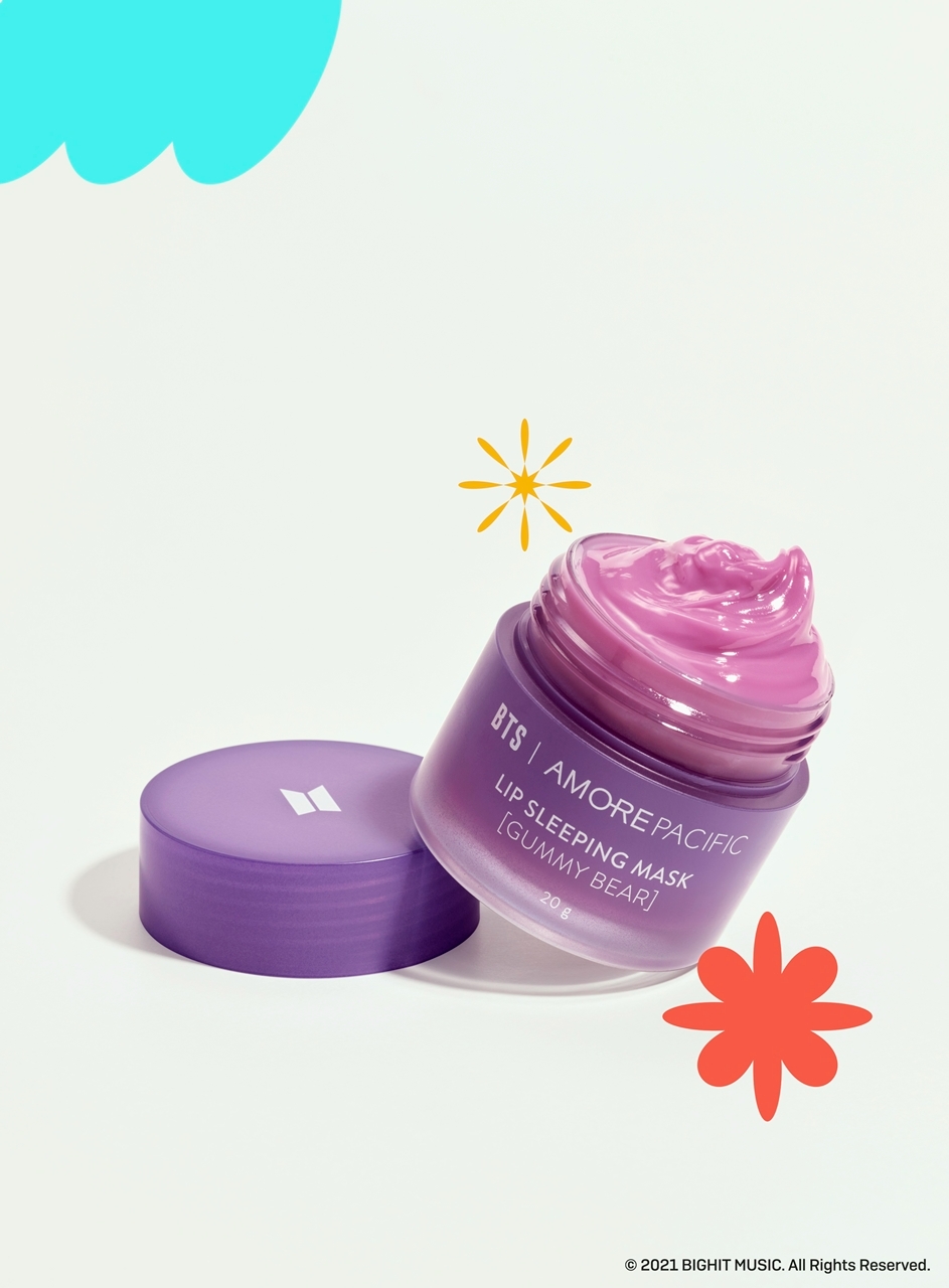 지난 26일 아모레퍼시픽은 방탄소년단과 협업한 라네즈 '립 슬리핑 마스크 퍼플 에디션'을 선보였다./사진제공=아모레퍼시픽