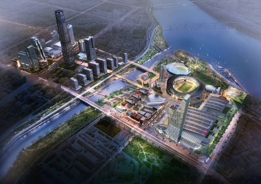 롯데건설이 합류한 한국무역협회 컨소시엄이 제안한 ‘잠실 마이스 복합공간 조성사업’ 조감도. / 사진제공=롯데건설