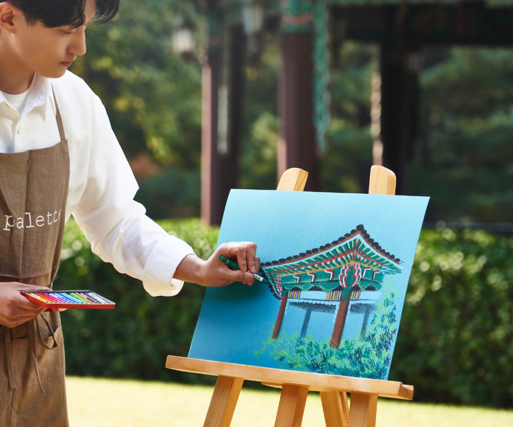 ‘인 룸 아트’ 튜토리얼 영상 중 발췌./ 사진제공 = 호텔신라