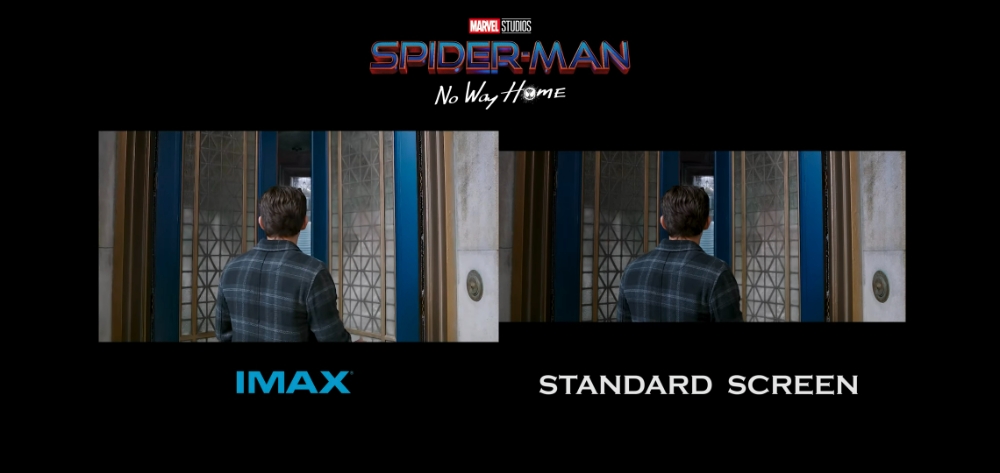 스파이더맨 노웨이 홈 아이맥스와 기본 영화 차이 모습/사진제공=유튜브 'TrailerSpot' 영상 갈무리