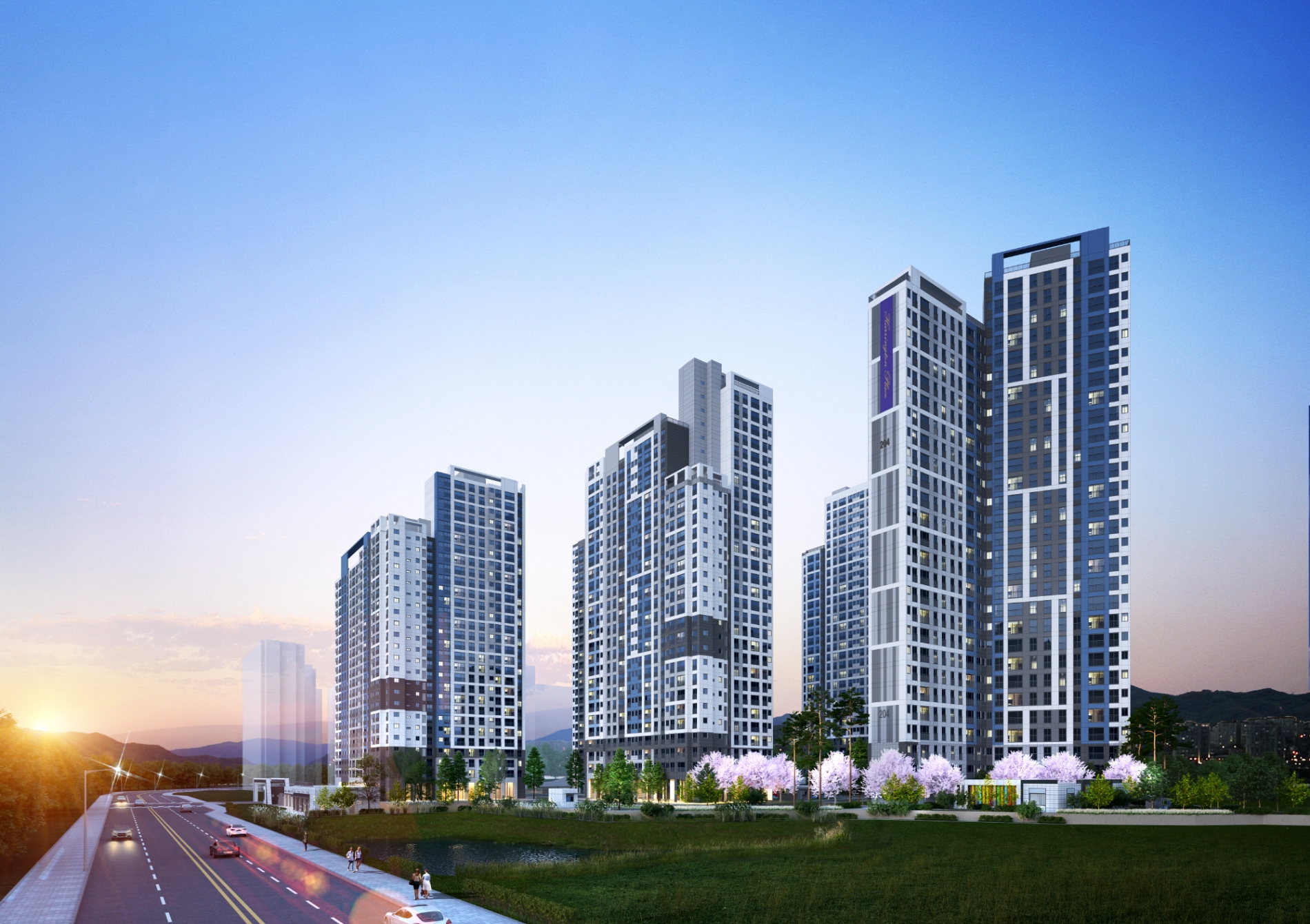 '효성해링턴 플레이스 안성 공도' 야경투시도