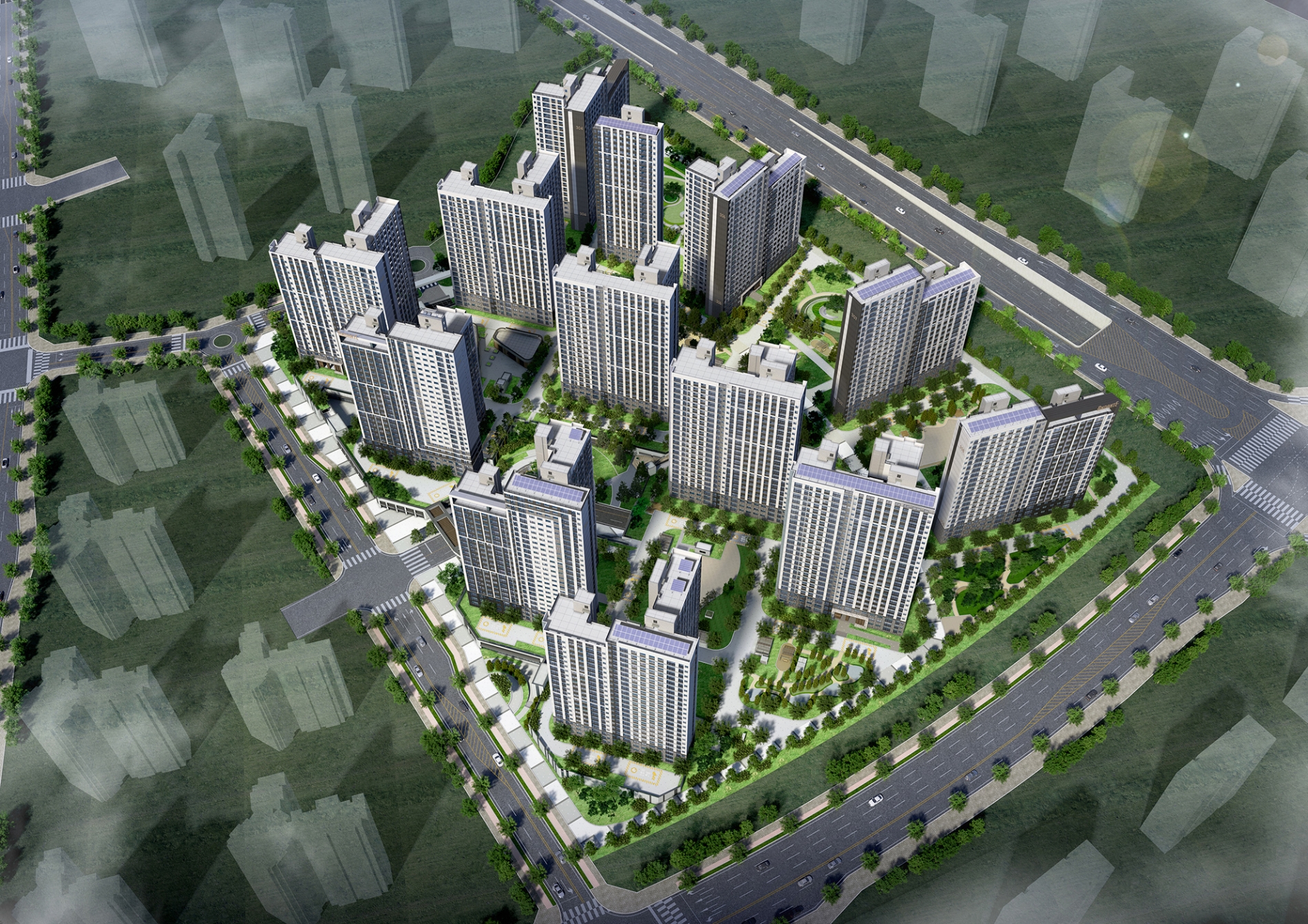 파주운정3 A16BL 공공분양주택 조감도. / 사진제공=LH