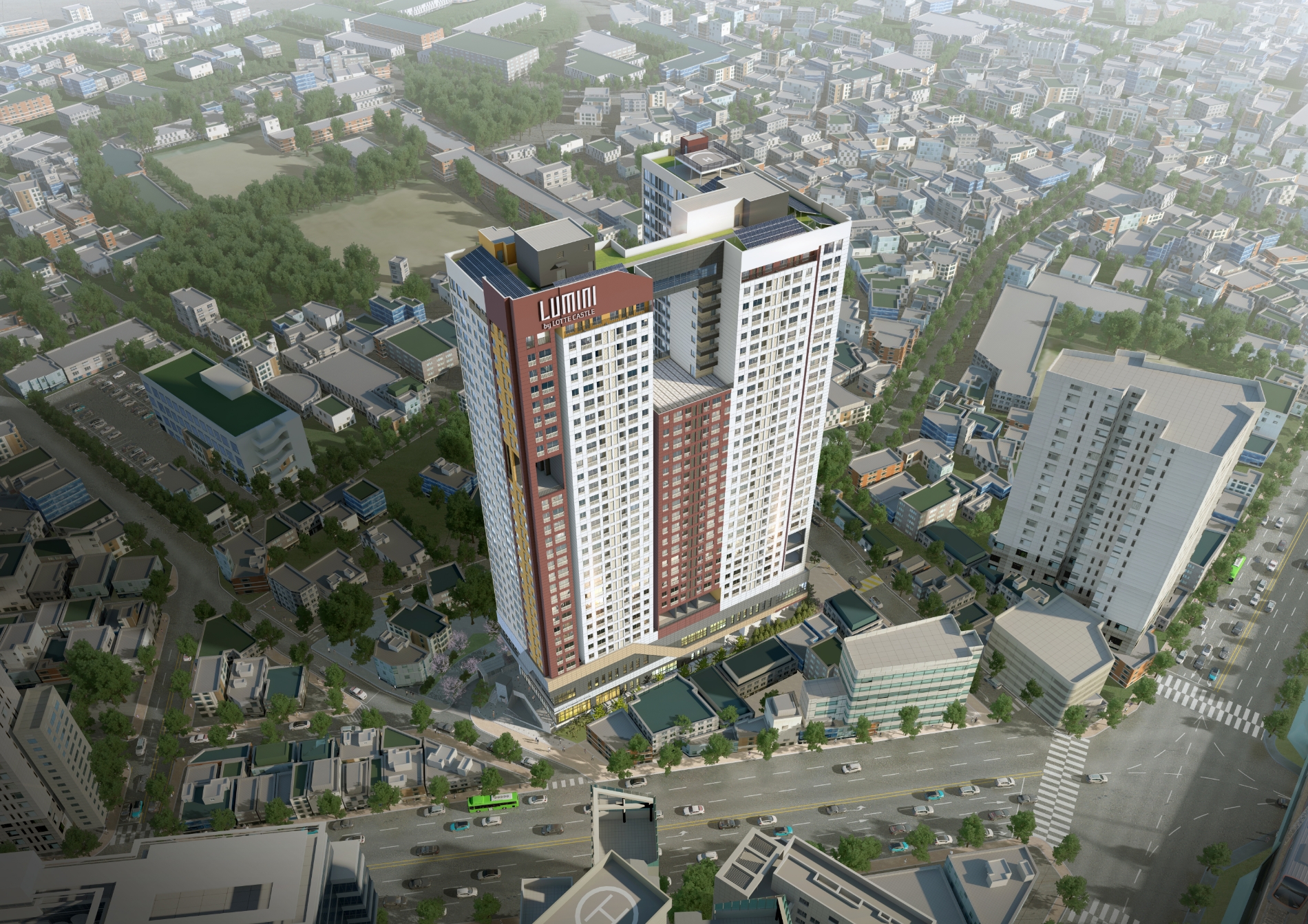 ‘용산 원효 루미니’ 조감도. / 사진제공=롯데건설