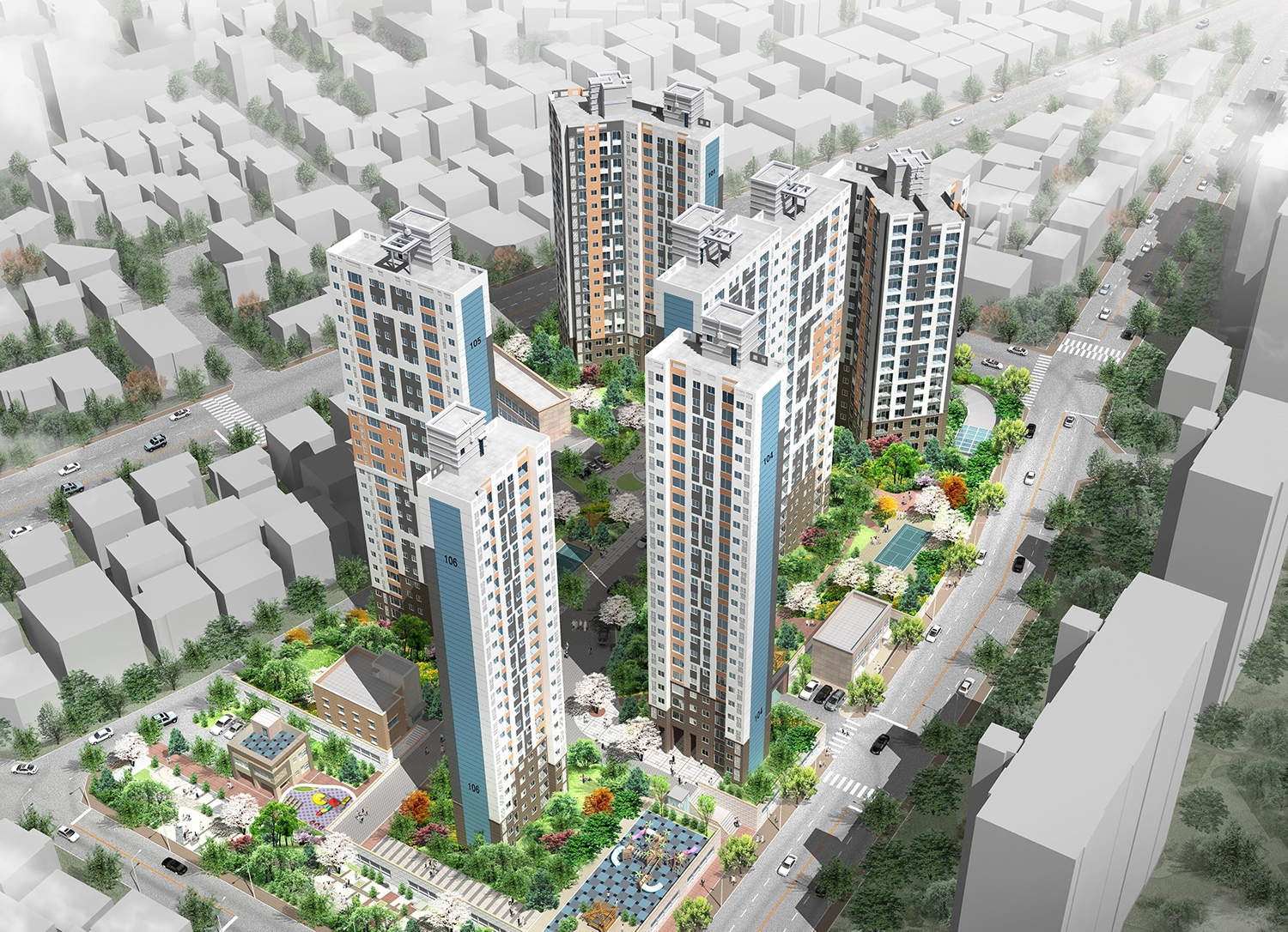 ‘퇴계원2구역 재개발정비사업’ 조감도. / 사진제공=대한토지신탁