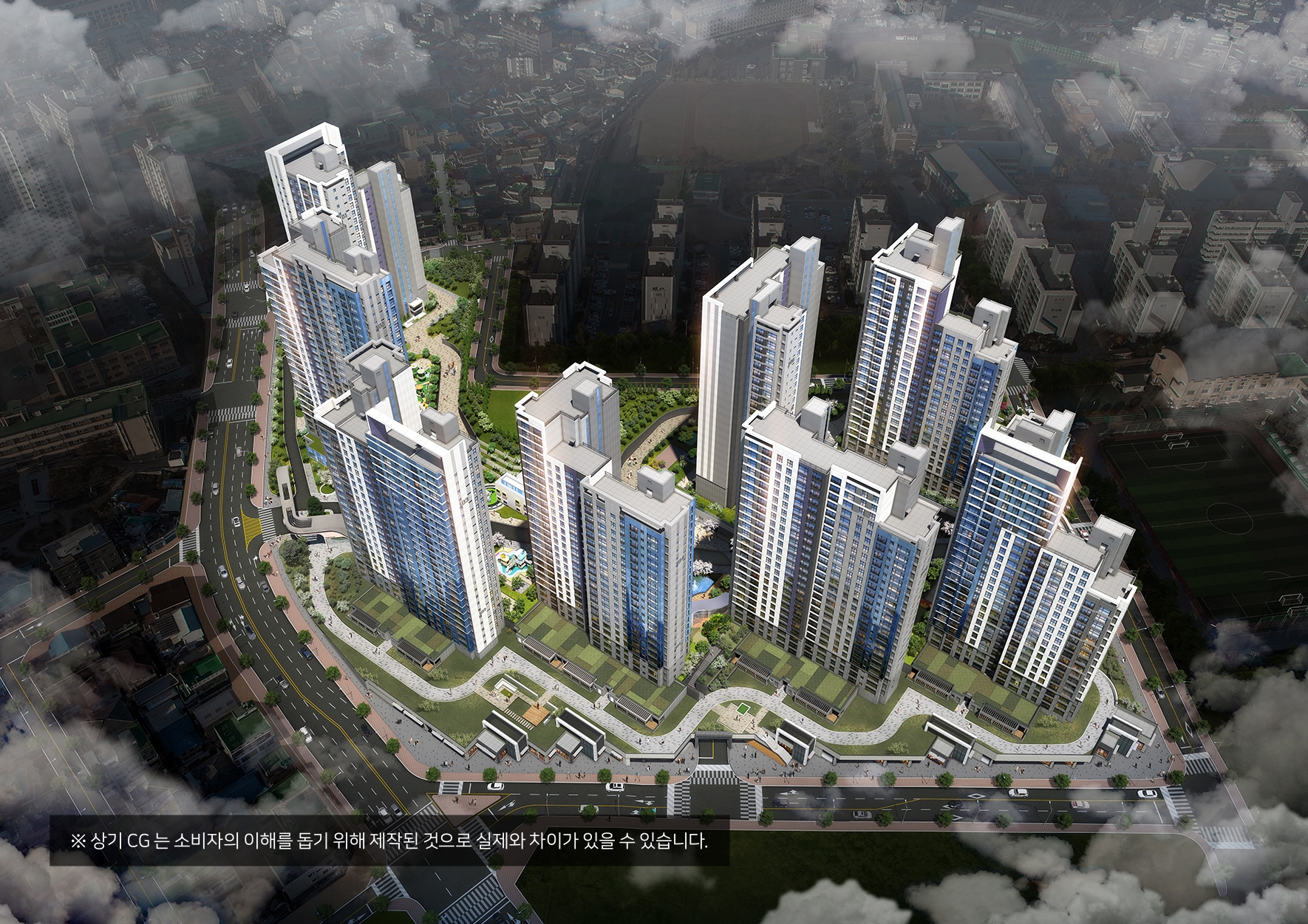 해링턴 플레이스 휴리움 조감도