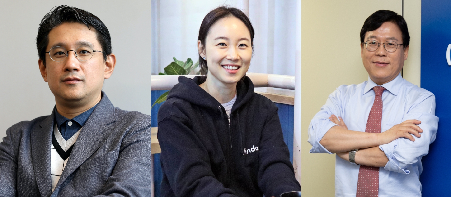 정인영 디셈버앤컴퍼니자산운용 대표와 이혜민 핀다 대표, 이근주 한국간편결제진흥원 원장(기호순). /사진제공=각사