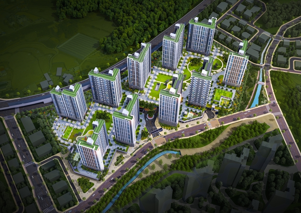 ‘e편한세상 안성 그랑루체’ 조감도. / 사진제공=DL건설