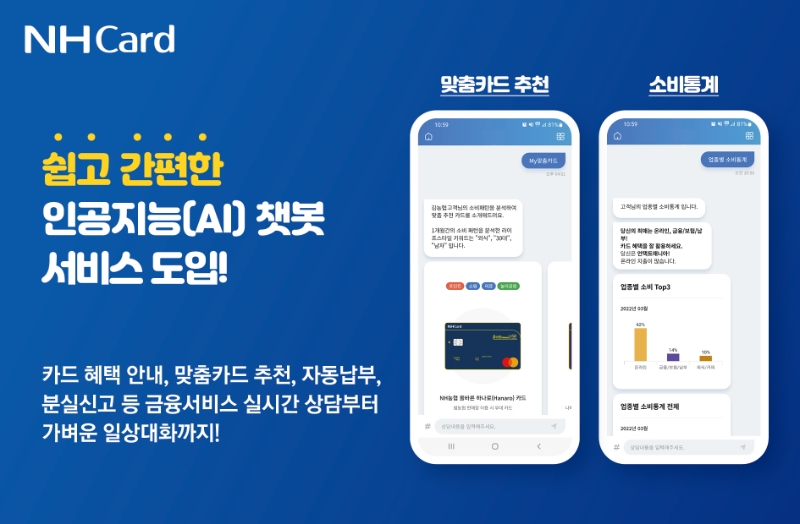 NH농협카드가 '인공지능 챗봇 서비스'를 도입했다. /사진제공=NH농협카드