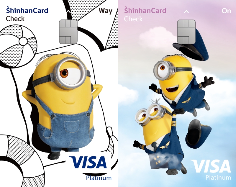 왼쪽부터 ‘신한카드 Way 체크'와 '신한카드 On 체크'. /사진제공=신한카드