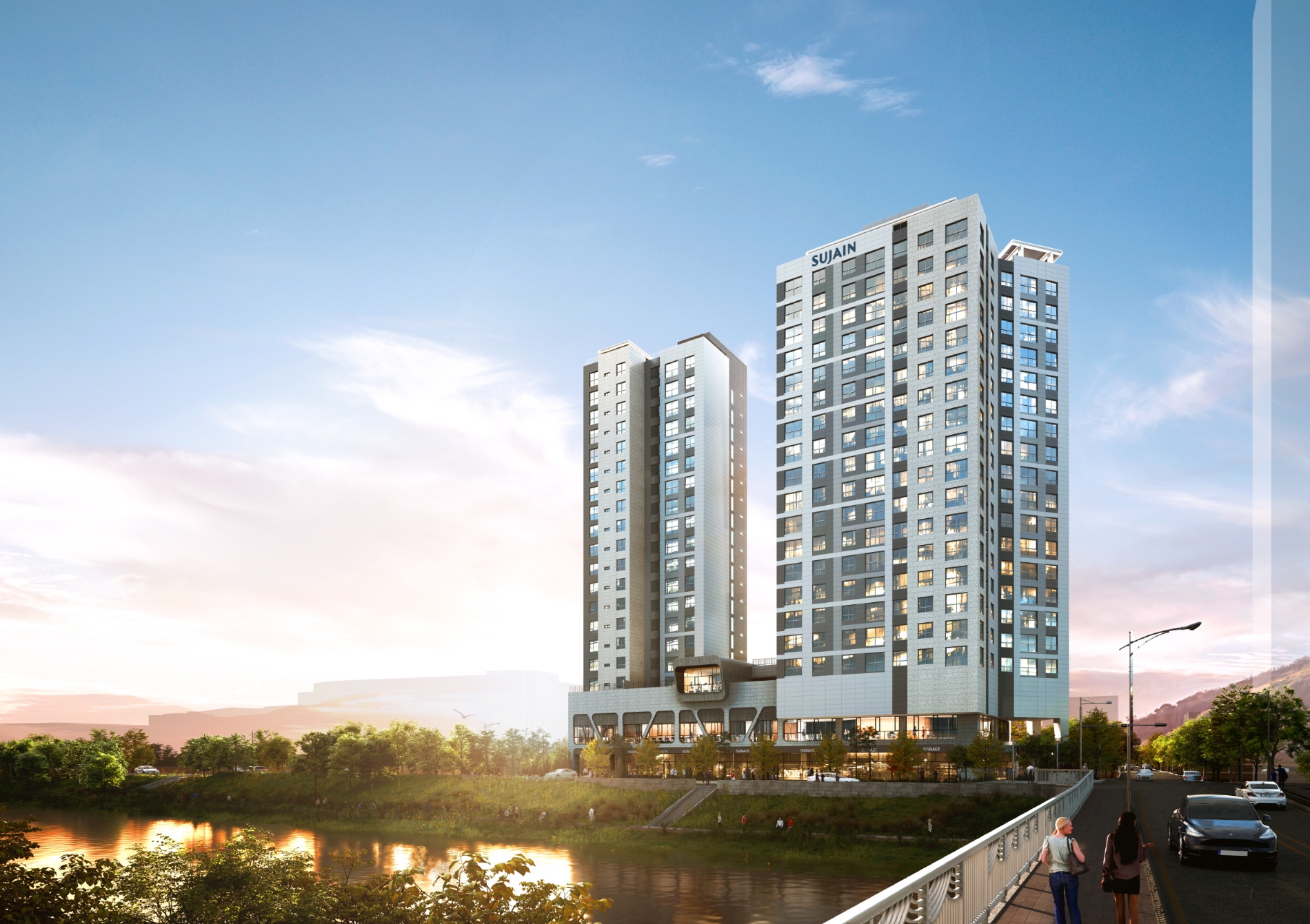 안양 한양수자인 리버뷰 메인투시도 / 사진제공=한양