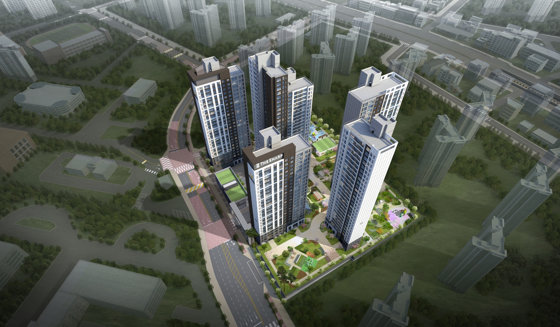 ‘평촌 어바인퍼스트 더샵’ 조감도. / 사진제공=포스코건설