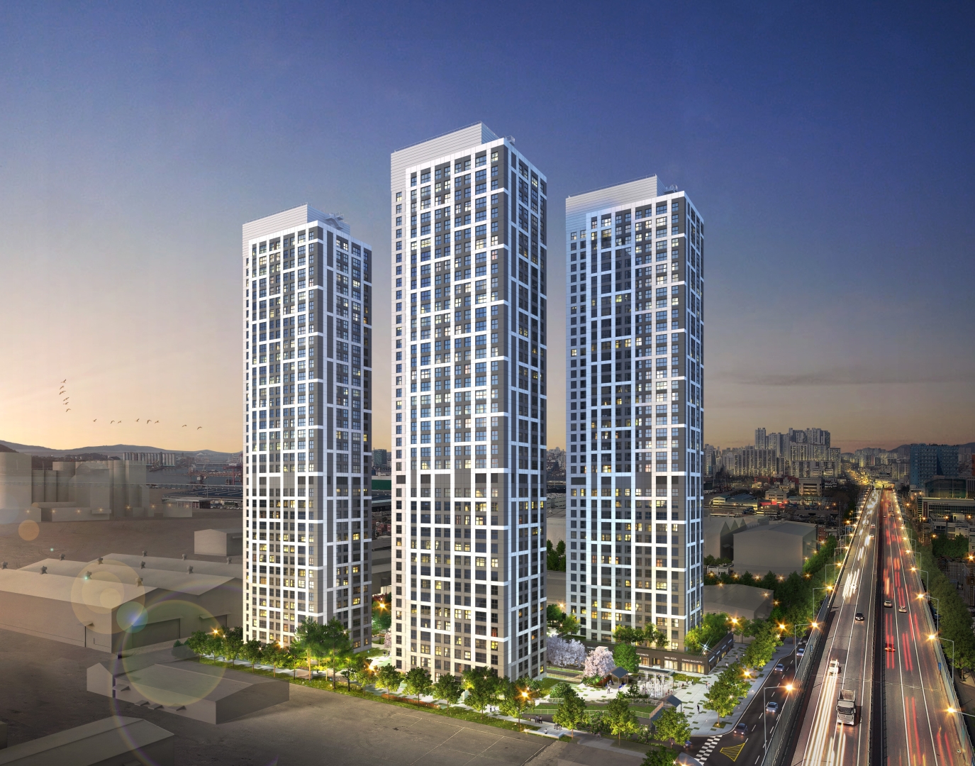 e편한세상 시티 항동 마리나 단지조감도 / 사진제공=DL이앤씨