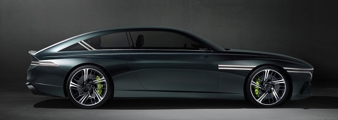 제네시스, 전기 콘셉트카 근육질의 '엑스 스피디움' 공개