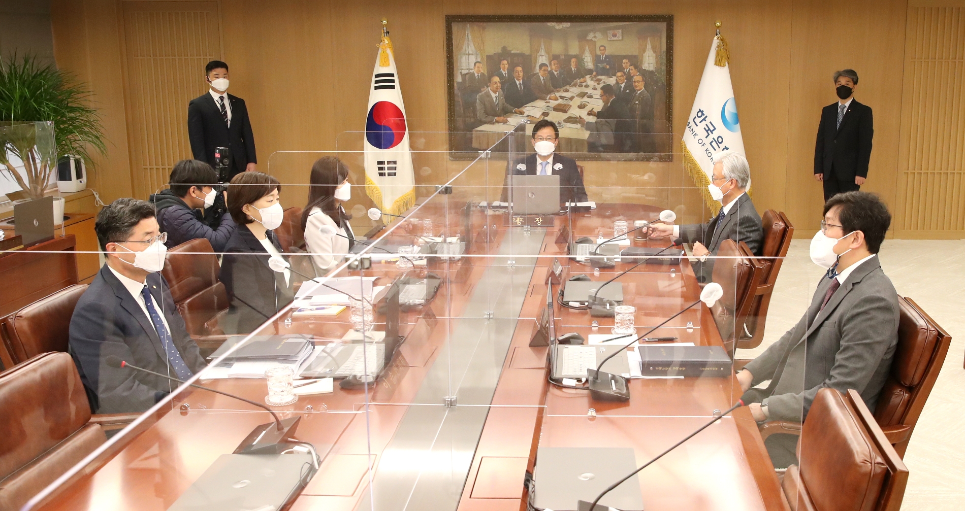 2022년 4월 금융통화위원회 모습 / 사진제공= 한국은행(2022.04.14)