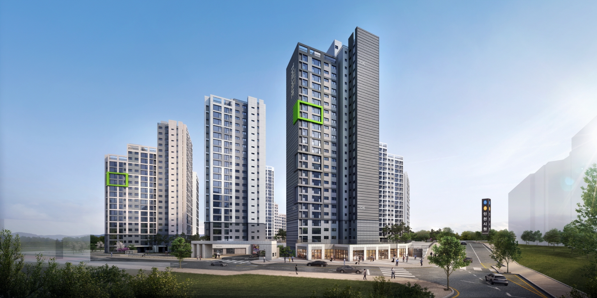 인천시청역 한신더휴 투시도