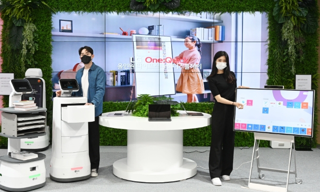 LG전자(대표이사 조주완)가 26일부터 28일까지 사흘간 서울 삼성동 코엑스에서 열리는 ‘제19회 대한민국 교육박람회’에 참가해 차세대 스마트 교육 환경에 최적화된 제품들을 선보인다. 사진=LG전자.