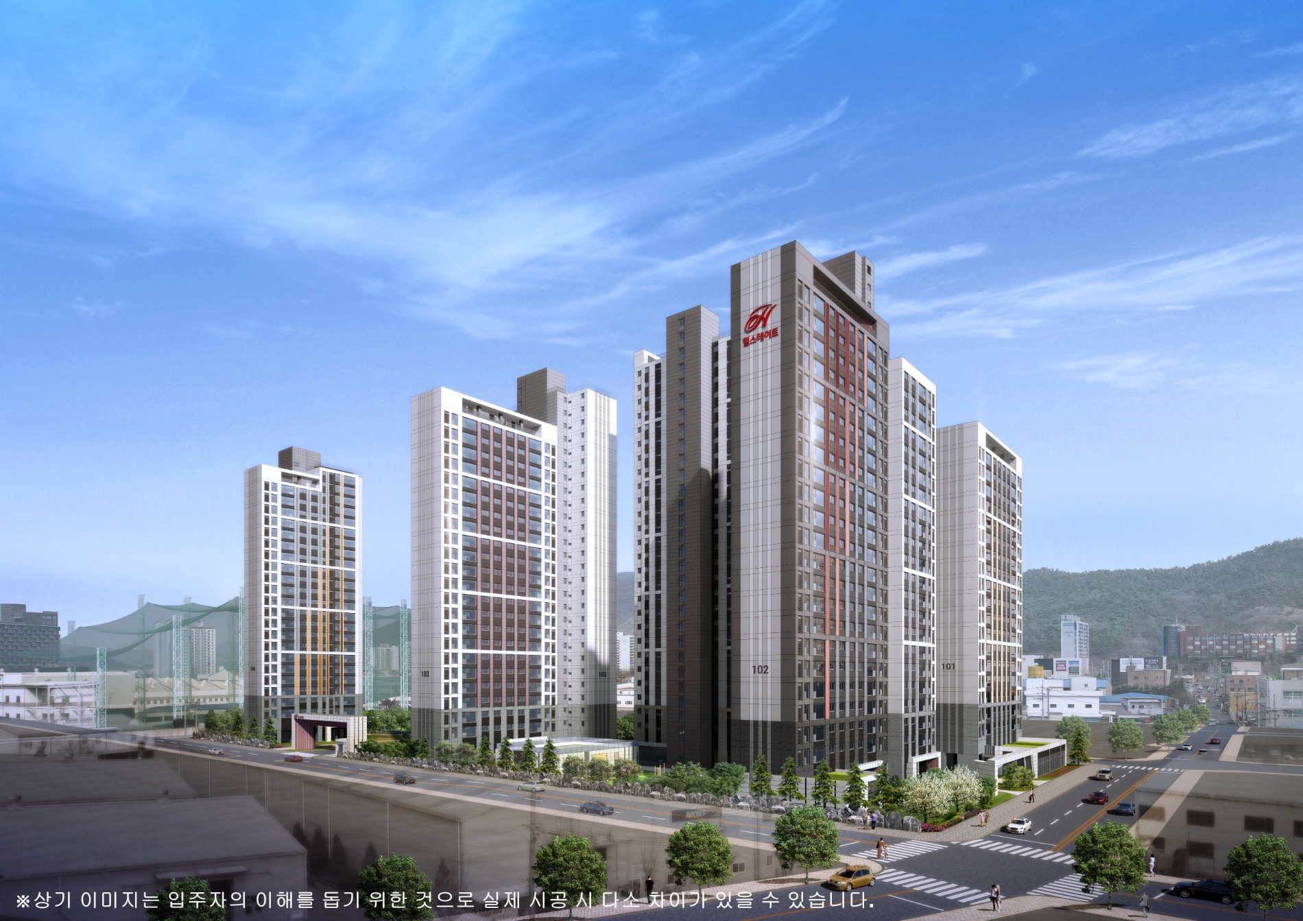 힐스테이트 황성 단지조감도 / 사진제공=현대건설