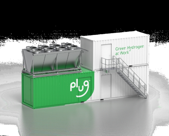 SK 플러그 하이버스(SK Plug Hyverse)는 31일 한국가스공사와 물을 전기분해하여 수소를 추출해 내는 1MW급 고분자전해질막(PEM) 수전해 설비 공급 계약을 체결했다. 사진=SK E&S.