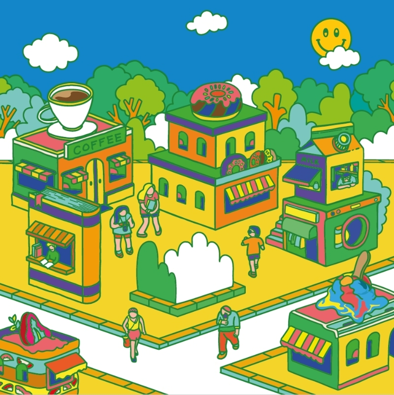 KB국민카드가 'KB국민 우리동네 체크카드' 출시를 기념해 NFT 경품 이벤트를 실시한다. 사진은 우리동네 키뮤타운 NFT 이미지. /사진제공=KB국민카드