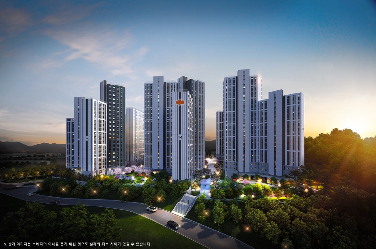 'e편한세상 서울산 파크그란데' 단지 투시도 /사진=DL건설