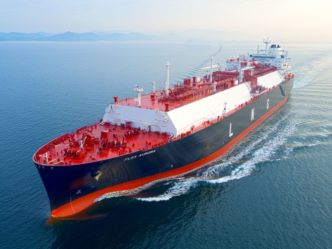 한국조선해양(대표이사 가삼현, 정기선)은 14일 오세아니아 소재 선사와 LNG 운반선 2척에 대한 건조 계약을 체결했다. 사진=한국조선해양.