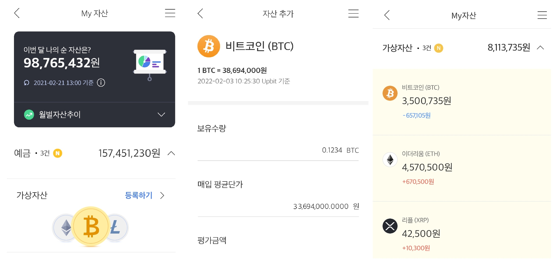 기업은행은 마이데이터 서비스에 ‘디지털자산 시세조회’ 서비스를 추가했다. / 사진제공=기업은행