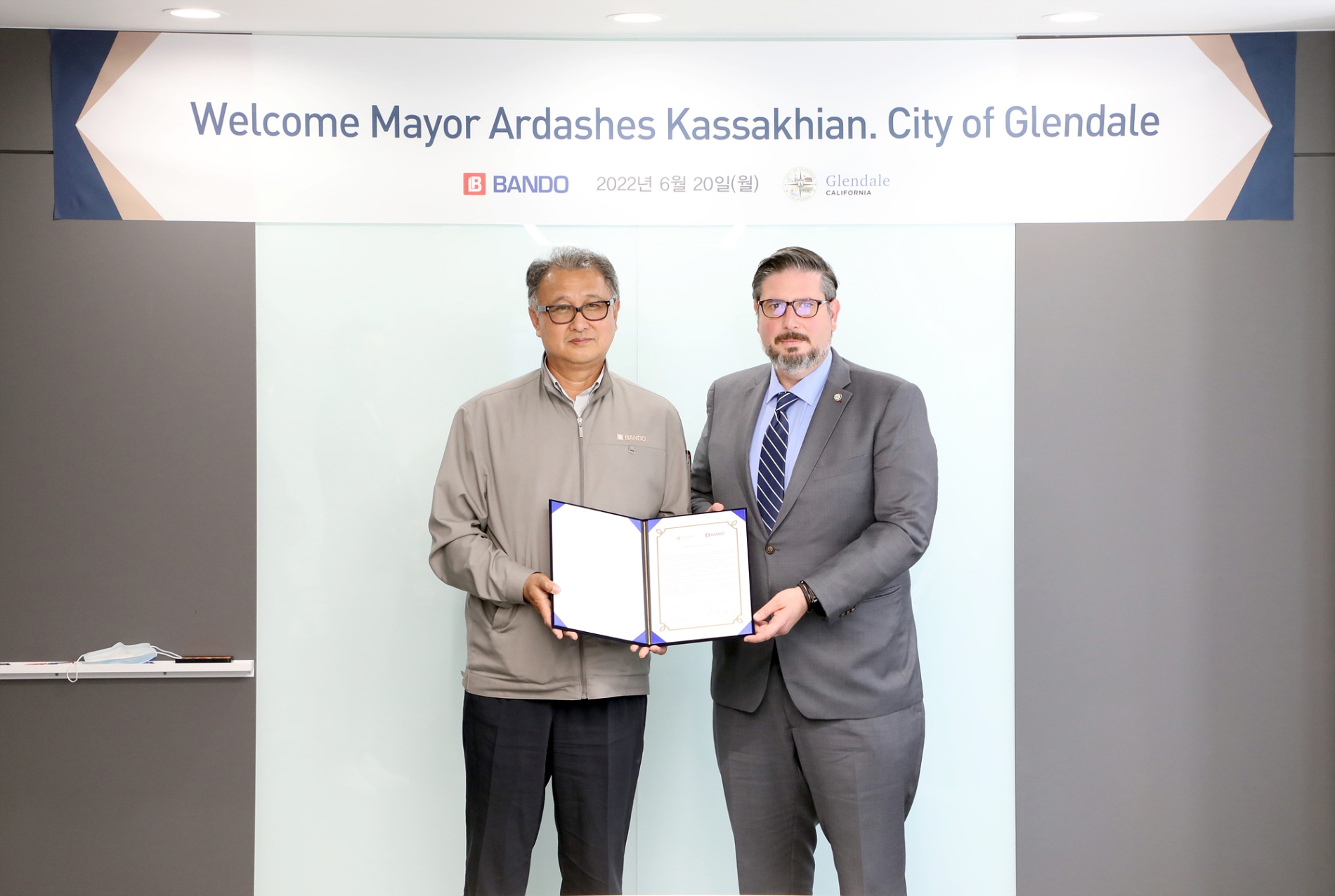 반도건설, 캘리포니아 글렌데일시 개발사업 상호협력 나선다…美 시장 개척 순항