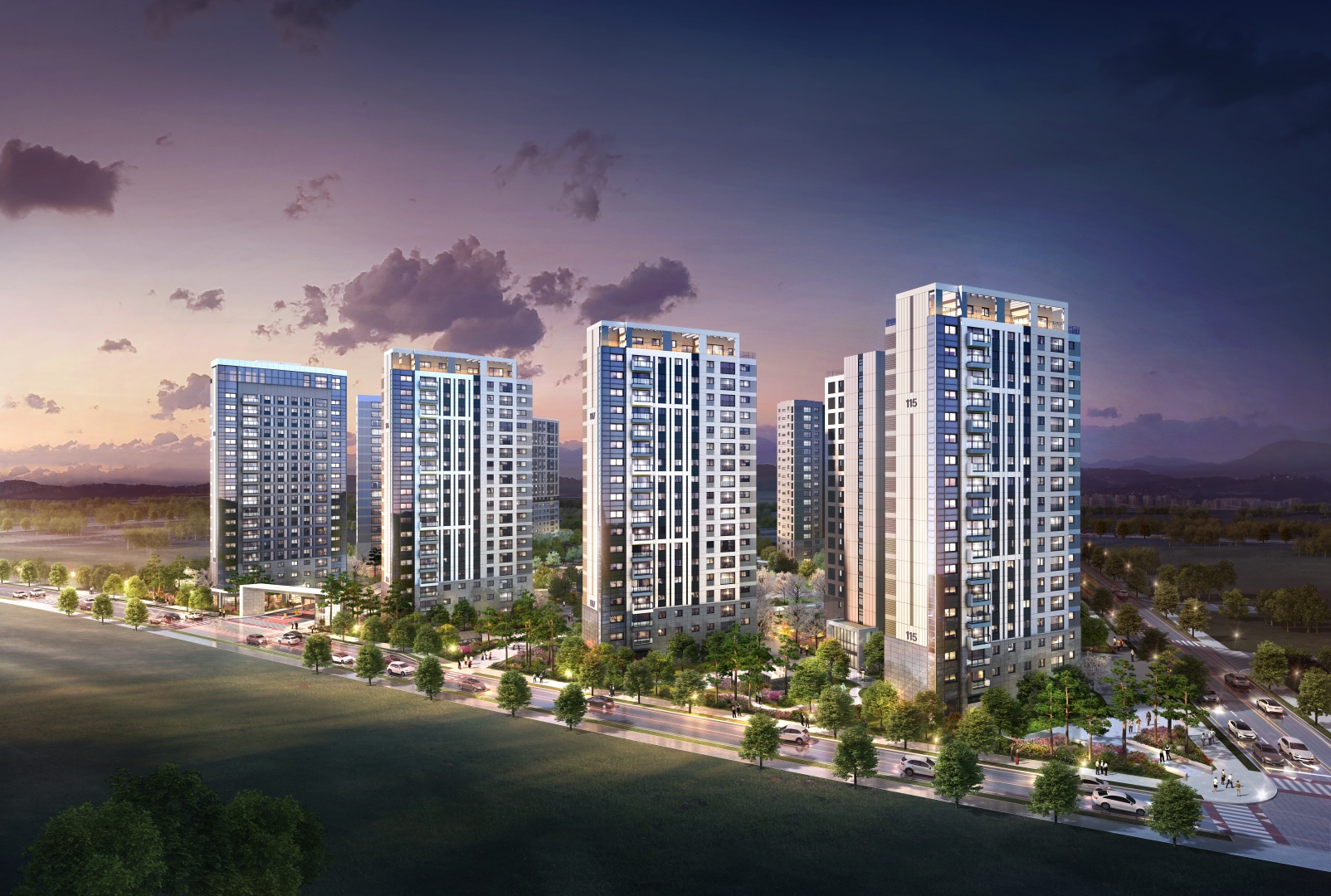 e편한세상 에코델타 센터포인트 단지투시도 / 사진제공=DL이앤씨