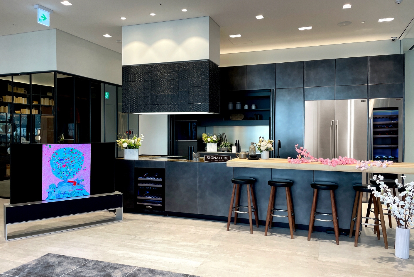 LG전자의 超(초)프리미엄 빌트인 가전 브랜드 ‘시그니처 키친 스위트(SIGNATURE KITCHEN SUITE)’ 청담 쇼룸. 사진=LG전자