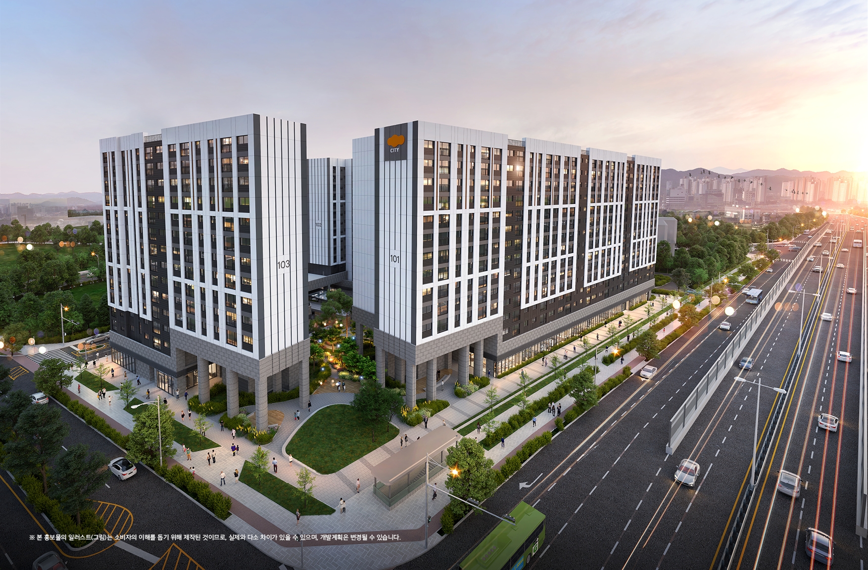 e편한세상 시티 고색 단지투시도 / 사진제공=DL이앤씨