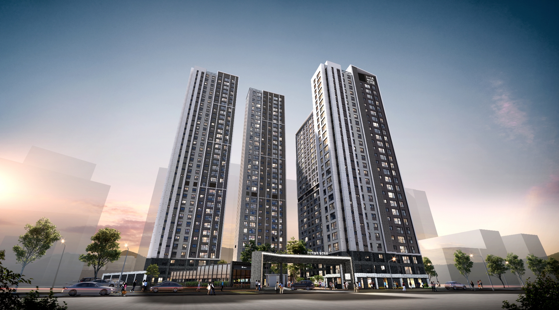 '연산 하늘채 엘센트로' 투시도. /사진제공=코오롱글로벌