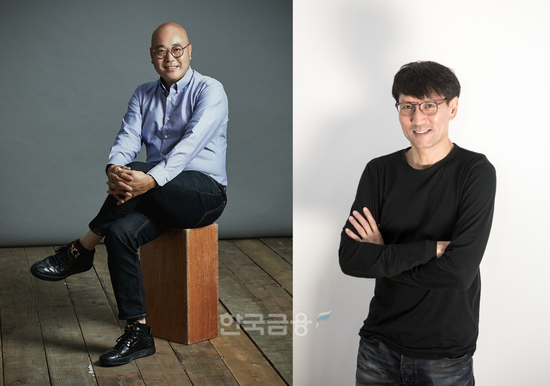 남궁훈 카카오 각자 대표(왼쪽)와 홍은택 카카오 각자 대표(오른쪽). 사진=카카오