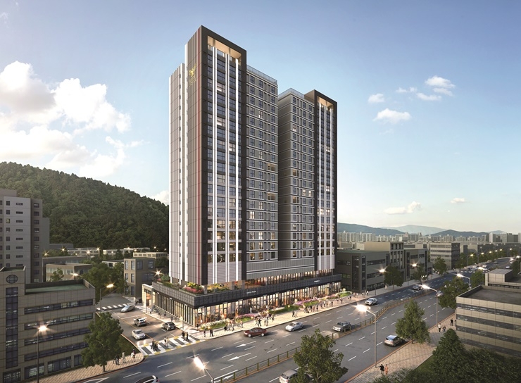 하단 롯데캐슬 단지투시도 / 사진제공=롯데건설