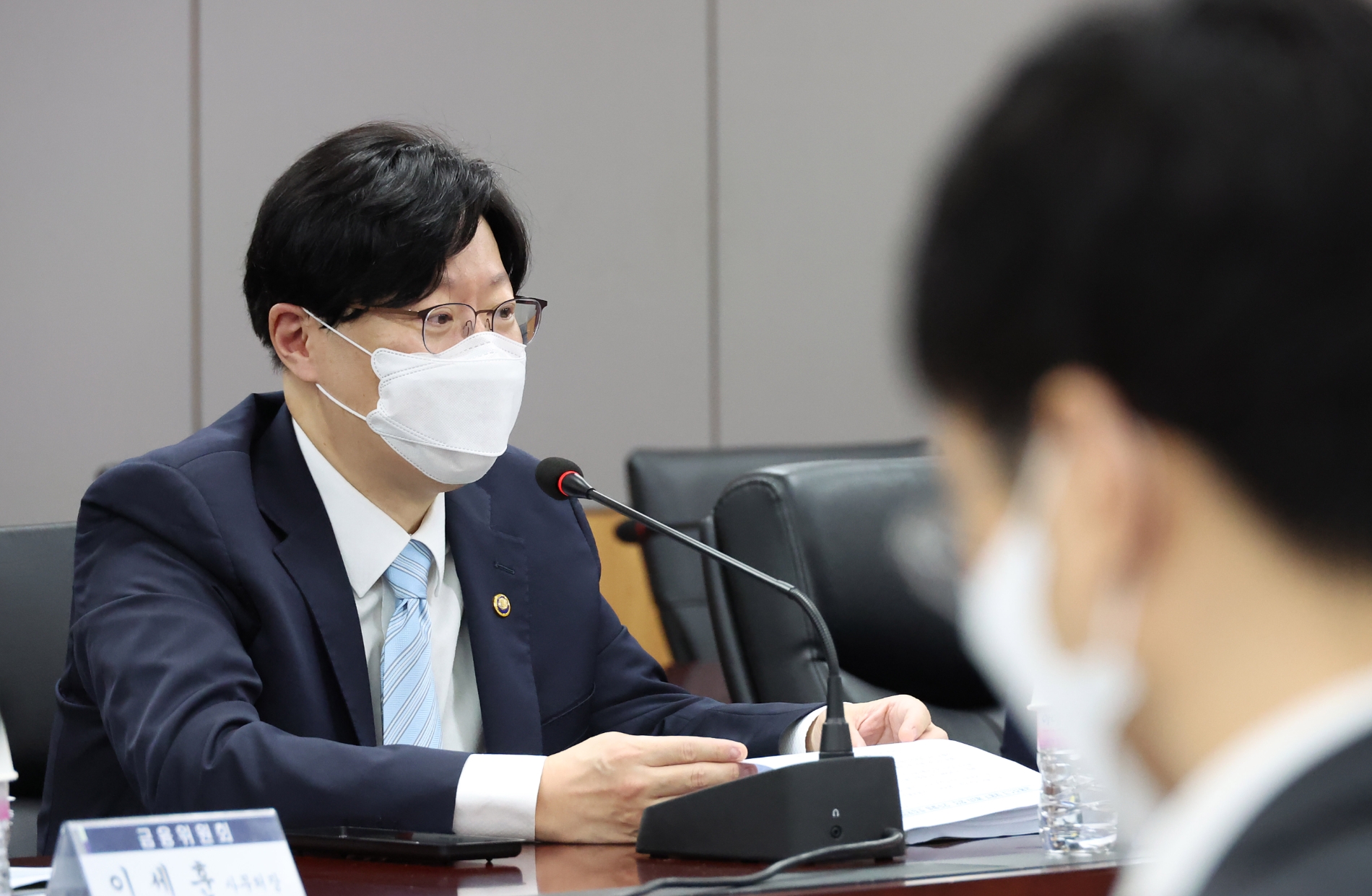 김소영 금융위원회 부위원장이 26일 오전 서울 종로구 정부서울청사에서 열린 금융리스크 대응 TF 회의에서 발언하고 있다./사진=금융위원회(2022.07.26)